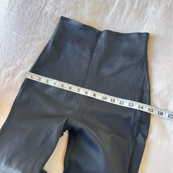 SABLYN Jessica Leather Zipper Pants in Navy Blue Size Small - Picture 11 of 13